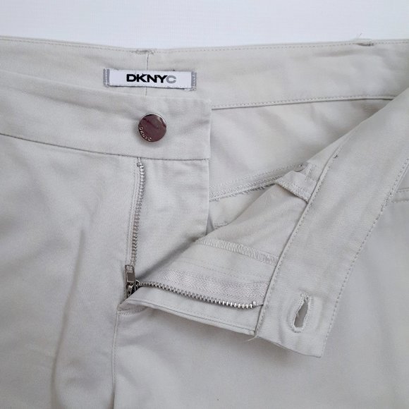 DKNYC Tapered Slim Fit Chino Khaki Pants in Neutral Beige - Picture 12 of 14